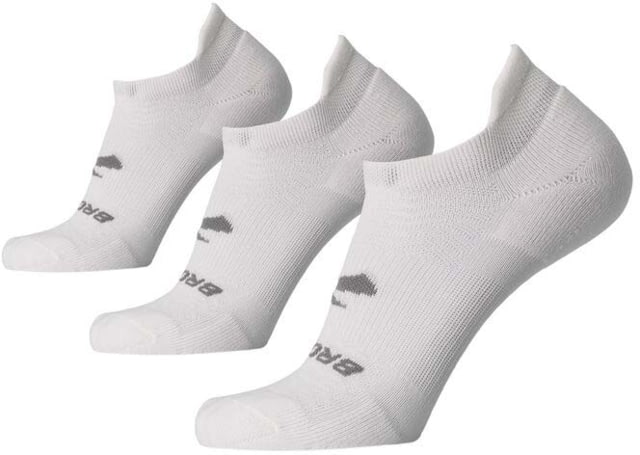 Brooks Run-In No Show 3-Pack Sock White S