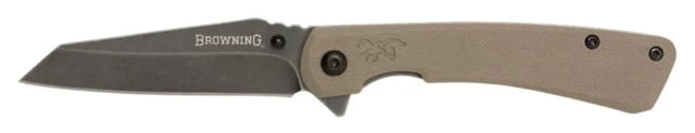 Browning Browning Branded Rock Field Assisted Opening Folding Knife 3in 7Cr17Mov Wharncliffe G10 Handle N