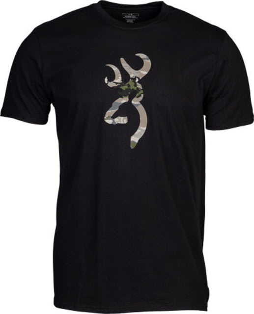Browning Camo Buckmark Short Sleeve T-Shirt - Men's Black/OVIX Small