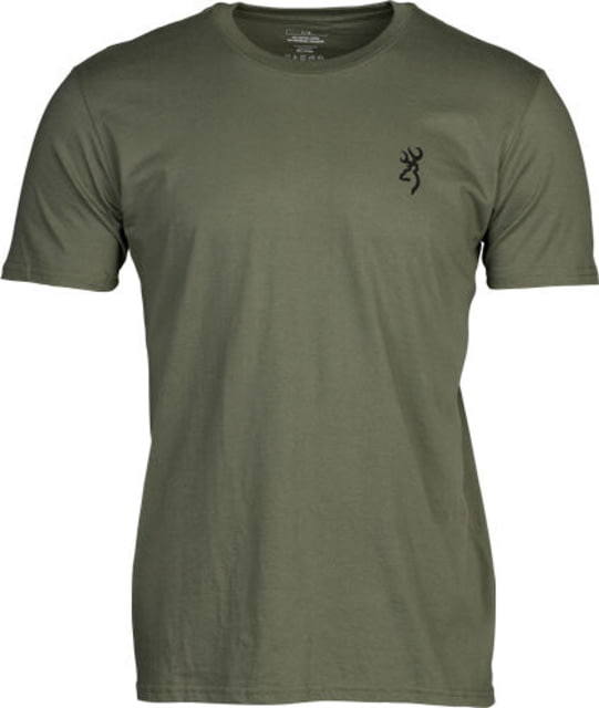 Browning Emblem Short Sleeve T-Shirt - Men's Military Green Medium
