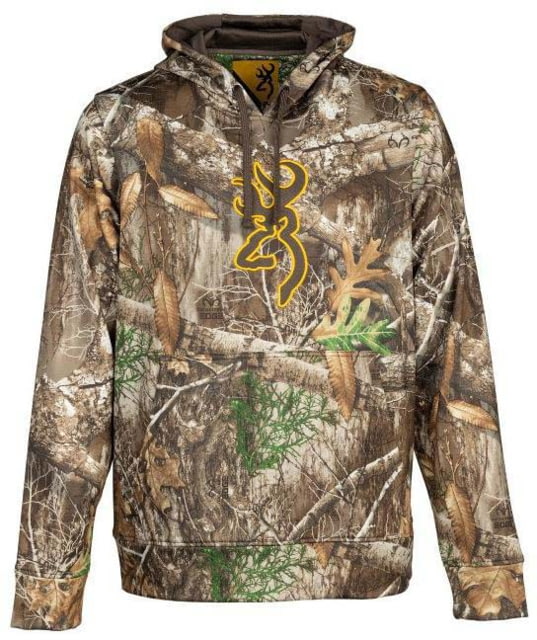 Browning Browning Hooded Tech Long Sleeve Top RTAPX Camo Medium