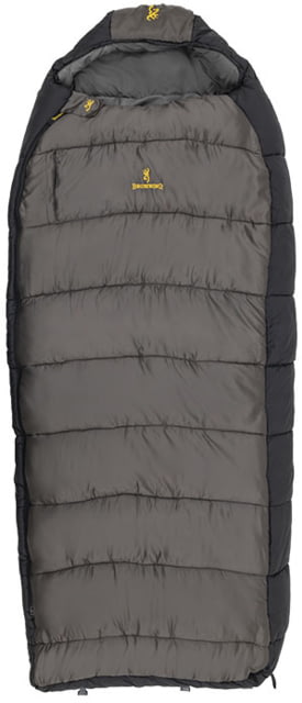 Browning Camping McKinley 0 Degrees Sleeping Bag Charcoal/Gray