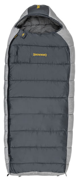 Browning Camping McKinley -30 Degrees Sleeping Bag Charcoal/Gray