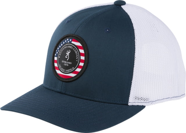 Browning Freedom 110 Mesh Back Circle Patch Cap - Men's Navy/White