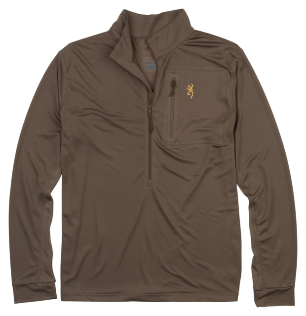 Browning Early Season 3/4 Zip Shirt - Mens Major Brown 3XL