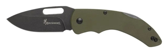 Browning Browning Hidden Hollow Folding Knife 3in D2 High Carbon Steel Drop Point G10 Handle N