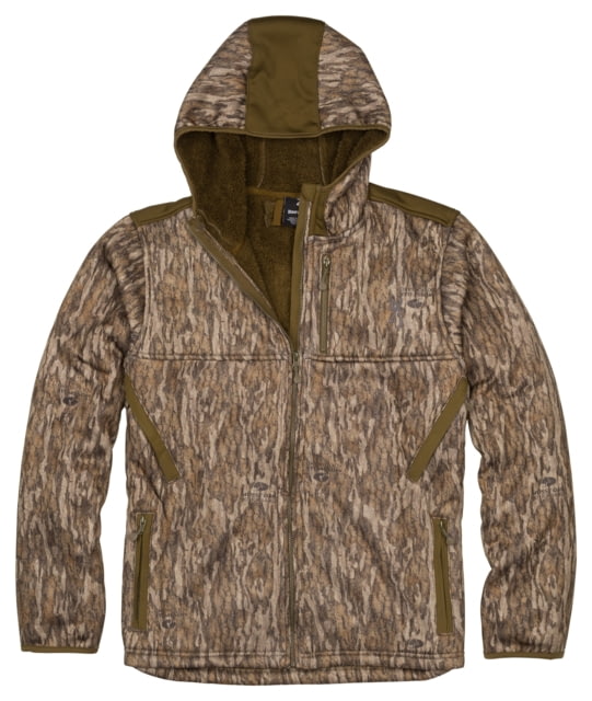 Browning High Pile Hooded Jacket - Mens Mossy Oak Bottomland Small