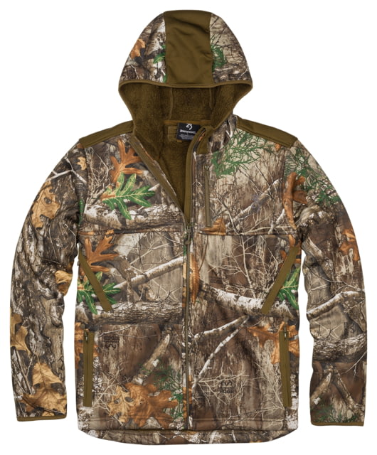 Browning High Pile Hooded Jacket - Mens Realtree Edge Large