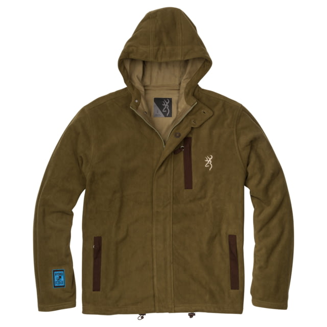 Browning Hydro-Fleece Jacket - Mens Dark Olive Large