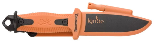 Browning Browning Ignite 2 Fixed Blade Knife 4in 7Cr17Mov Drop Point Orange Injection Molded Orange