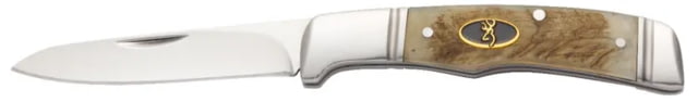 Browning Browning Joint Venture 1 Blade Folding Knife 2.875in 8Cr13MoV Drop Point Bone Handle N