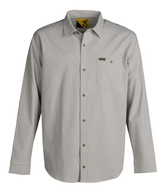 Browning Lightweight Button Down Shirt - Men's Gray 3XL