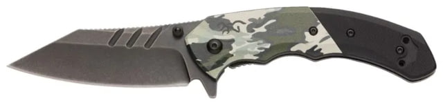 Browning Browning OvixFolding Knife 3.25in D2 High Carbon Steel Tanto Steel Handle N