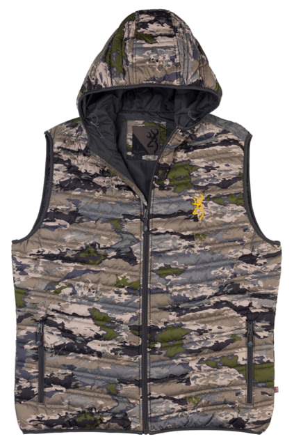 Browning Packable Puffer Hooded Vest - Mens Ovix Medium