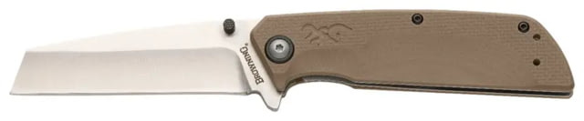 Browning Browning Plateau Folding Knife 3.25in D2 High Carbon Steel Cleaver G10 Handle N