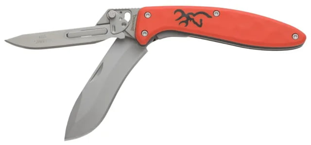 Browning Browning Primal 2 Blade Folding Knife - Box 2.75in HRC 50-55/HRC 55-59 Drop Point/Scalpel Composite Handle N