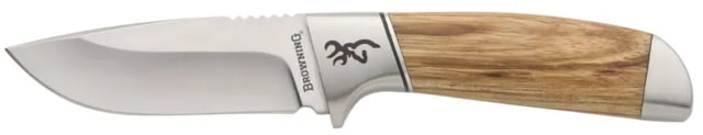 Browning Browning Sage Creek 3.00 in Fixed Blade Knife Zebra wood