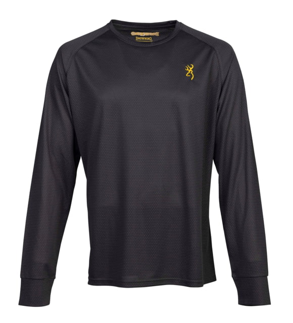 Browning Tech Long Sleeve T-Shirt - Mens Extra Large Carbon