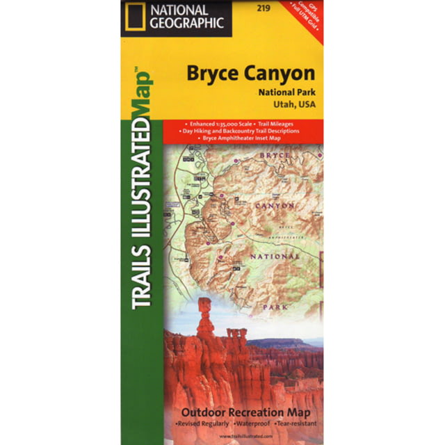 National Geographic Trails Illustrated Maps Bryce Canyon Nat Park # Utah