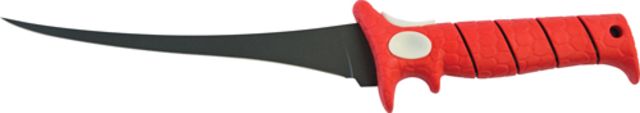 Bubba Blade Ultra Flex Fixed Blade Knife 8in Stainless Steel Red Handle