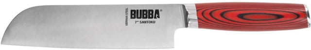 Bubba Blade Japanese Style Santoku Chef Kitchen Knife 7in Stainless Steel G10 Handle