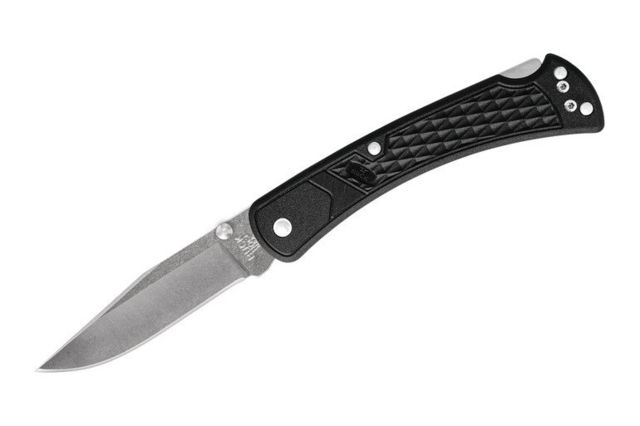 Buck Knives Buck Knives  Buck Knives 110 Slim Select Folding Knife 3.75in 420HC Stainless Steel Clip Point Blade Nylon Black Handle - $43.99 at CampSaver.com