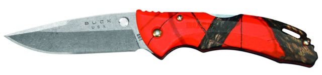 Buck Knives Bantam BLW Folding Knife Mossy Oak Orange Blaze Camo Handle 0285CMS9