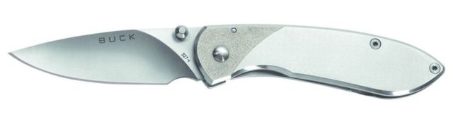 Buck Knives Nobleman Folding Knife Stainless Steel Handle 0327SSS