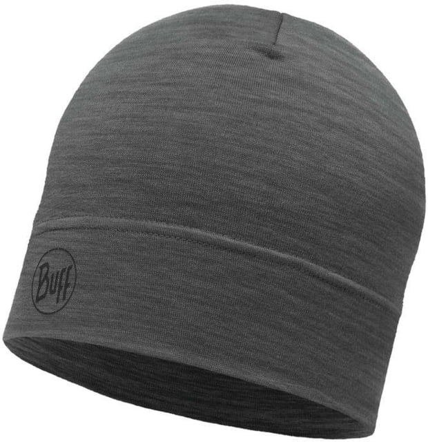 Buff Merino Lightweight Beanie Solid Grey