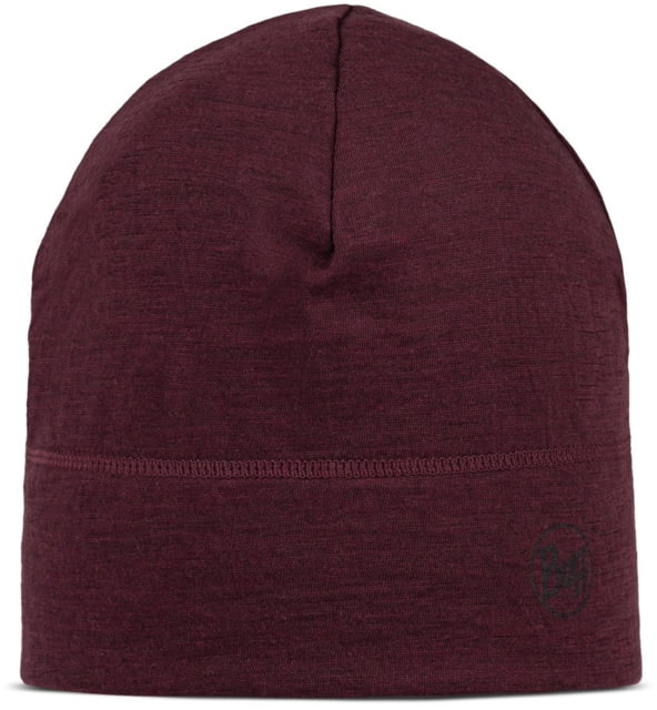 Buff Merino Lightweight Beanie Solid Hat -Unisex Garnet