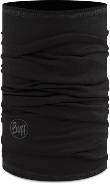 Buff Merino Lightweight Neckwear - Kids Solid Black