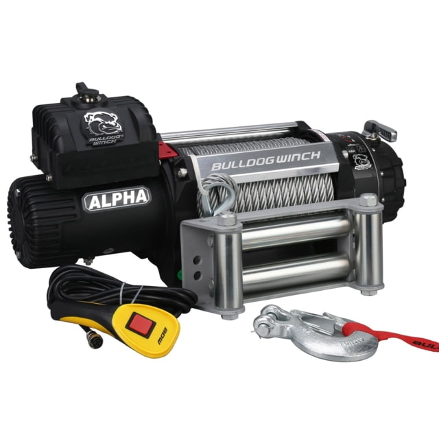 Bulldog Winch 15000lb Alpha Truck Winch Wire Rope Roller Fairlead