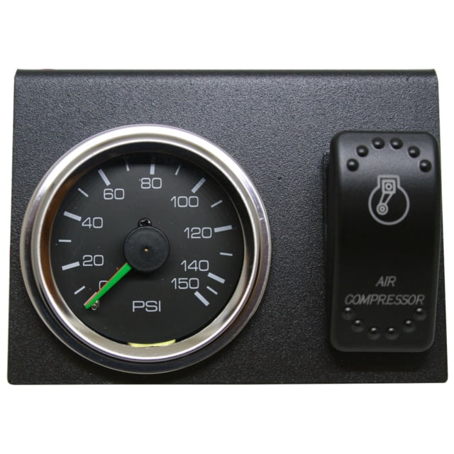 Bulldog Winch 150PSI Dual Air Pressure Gauge Switch Bracket Set