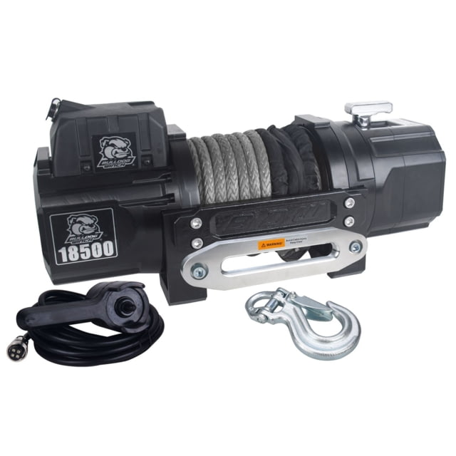 Bulldog Winch 18500lb Heavy-Duty Winch with 80ft Synthetic Rope
