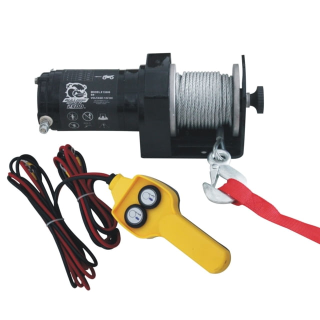 Bulldog Winch 2000lb Utility Winch 50ft Wire Rope Hand Held Controller