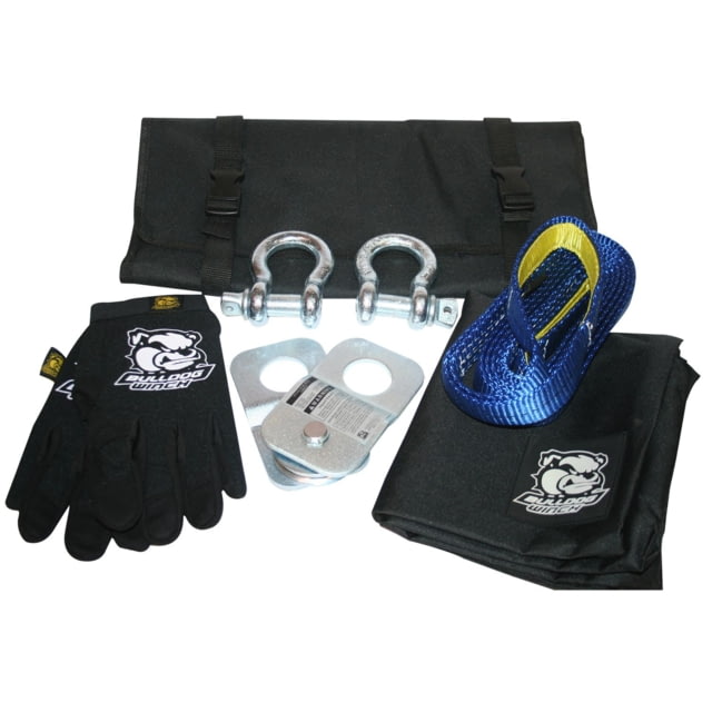 Bulldog Winch 7pc ATV Rigging Kit Roll-Up Pouch Black