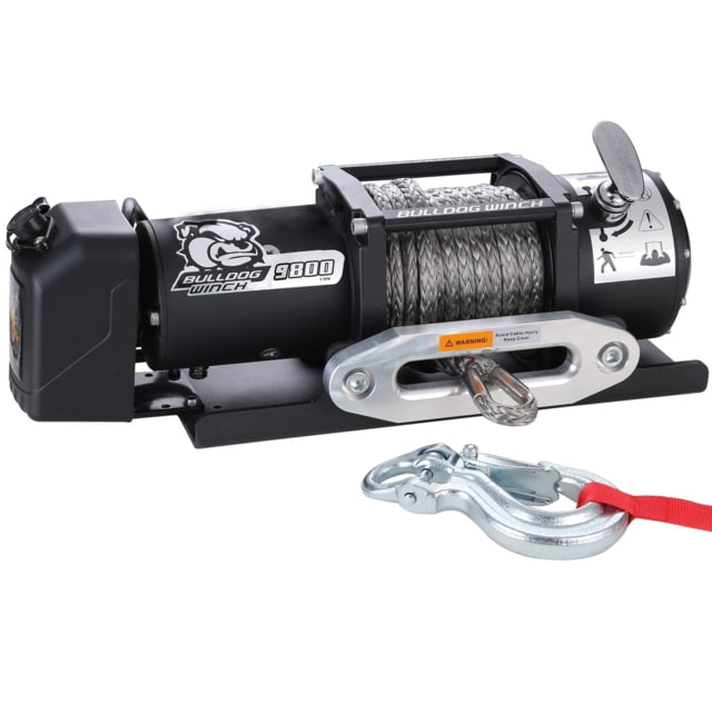 Bulldog Winch 9800lb Trailer Winch Synthetic Rope