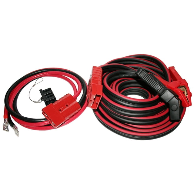 Bulldog Winch Booster Cable Set 25ft 1/0ga w/ Quick Connects and 7.5ft Truck Leads