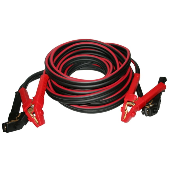 Bulldog Winch Booster Cable Set - Clamp to Clamp 1000 Amp Rated 1/0gaX 20ft 100percent Copper
