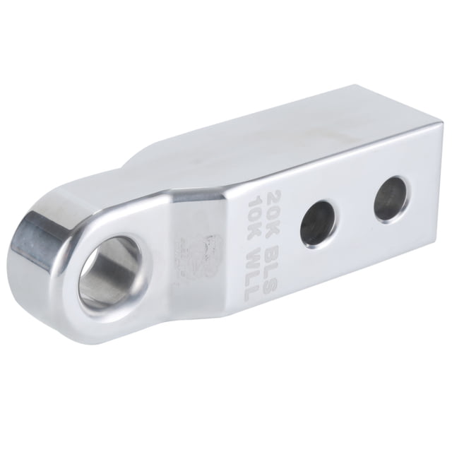 Bulldog Winch 2in Receiver Mount - 6061 Aluminum for Rope Shackle Silver