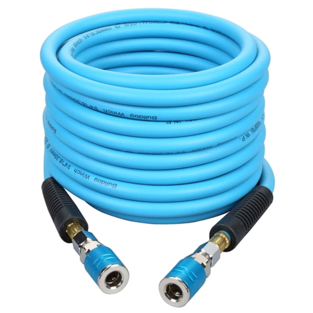 Bulldog Winch Air House 30fr w/Female Quick Connectors Blue