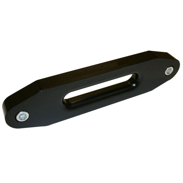 Bulldog Winch Hawse Fairlead Aluminum with 10in Mount/Short Drum 1in Thick Black