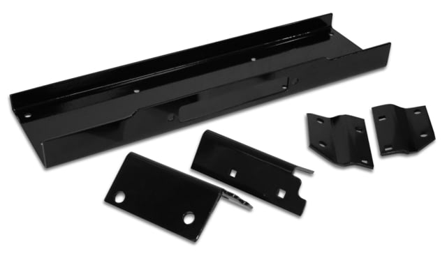 Bulldog Winch Mounting Plate Kit for Jeep CJ and YJ Black