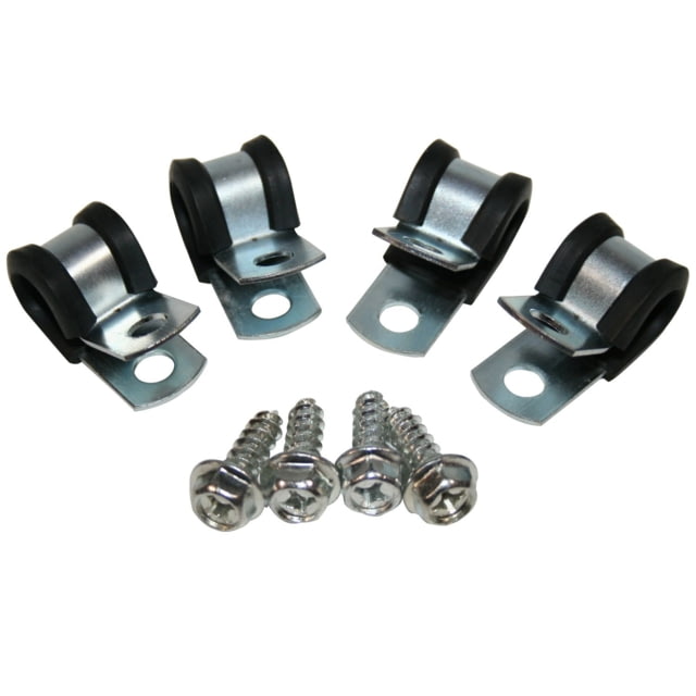 Bulldog Winch P-Clamps 1/2in Set of 4 Fits 2ga Black