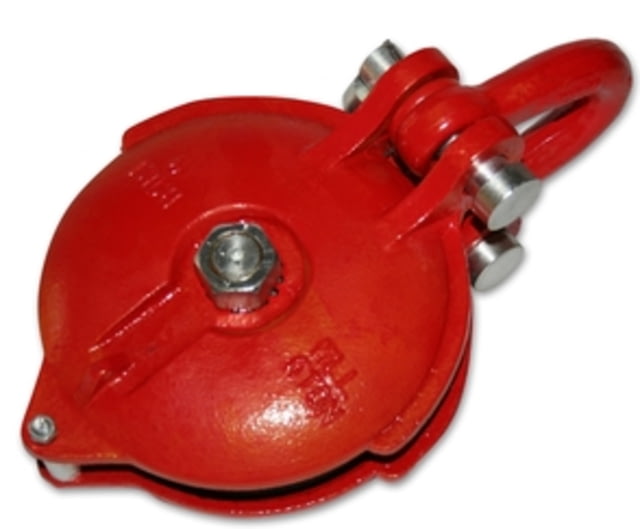 Bulldog Winch Pulley Block 32K BS 16K WLL Red