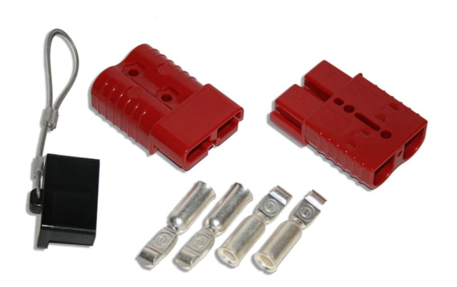 Bulldog Winch Quick Connect Set 175A 2 AWG w/ Dust Cover Black