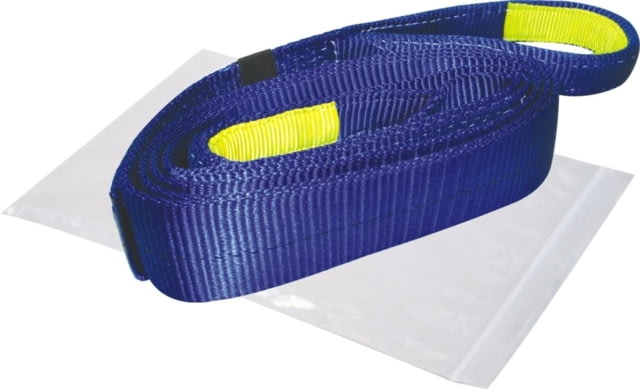 Bulldog Winch Recovery Strap 3in x 30ft 30000lb BS Polyester Black