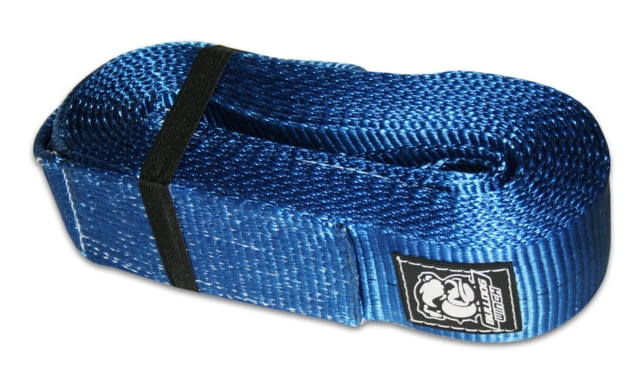 Bulldog Winch Recovery Strap 4in x 30ft 40000lb BS Polyester Black