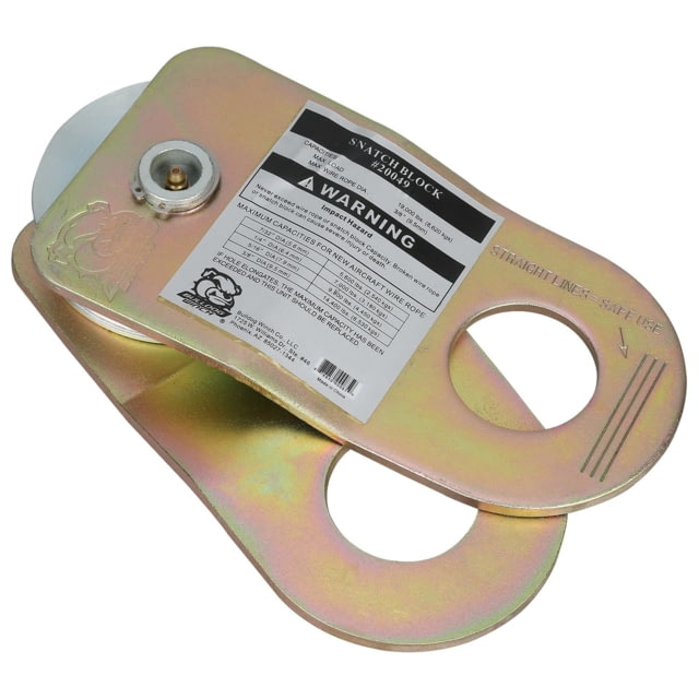 Bulldog Winch Snatch Block 19K BS 8K WLL Gold