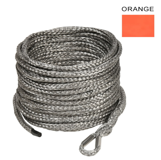 Bulldog Winch Synthetic Rope 4.8mm x 50ft - Orange